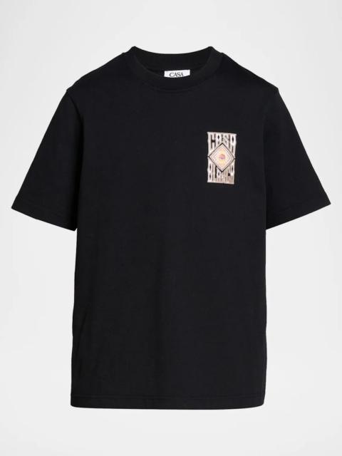 CASABLANCA Men's Hermon's Mirage-Print Cotton T-Shirt