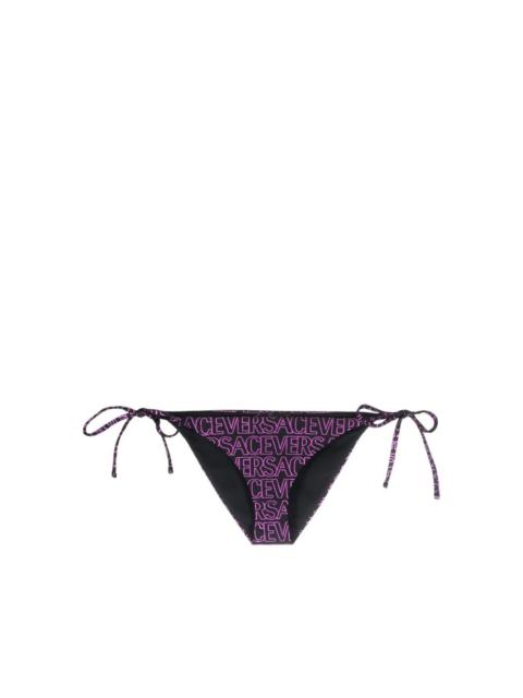 logo-print tie-fastening bikini bottoms