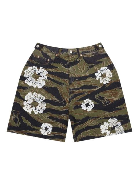 DENIM TEARS tiger-motif "Camo" shorts