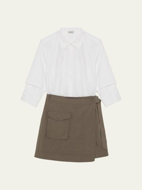 SIMKHAI Fraser Mini Combo Shirtdress