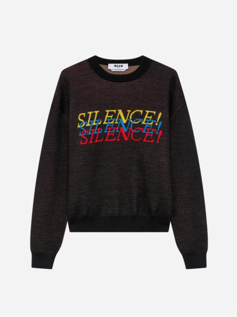 MSGM Wool blend jacquard sweater