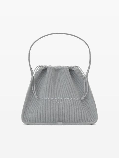 Alexander Wang RYAN LARGE BAG IN REFLECTIVE RIB KNIT