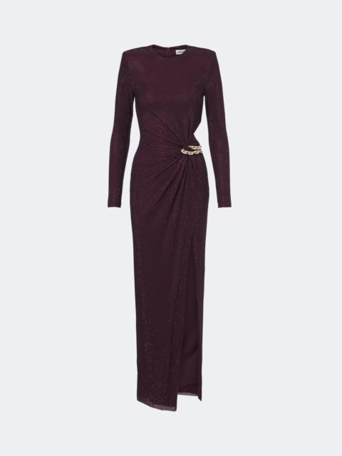 self-portrait Embellished gathered gown
