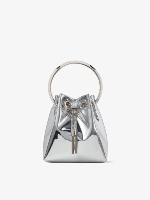 Bon Bon
Silver Mirror Fabric Mini Bag with Metal Handle