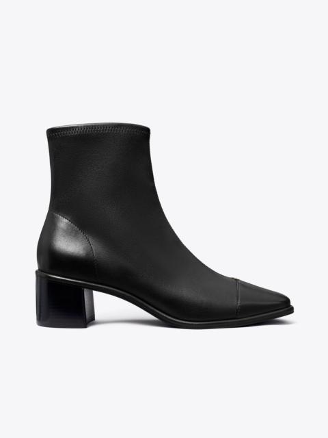 TORY BURCH Cap-Toe Low-Heel Ankle Boot