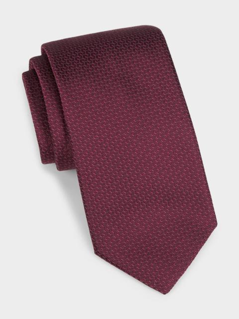 Canali Men & apos;s Tonal Silk Jacquard Tie