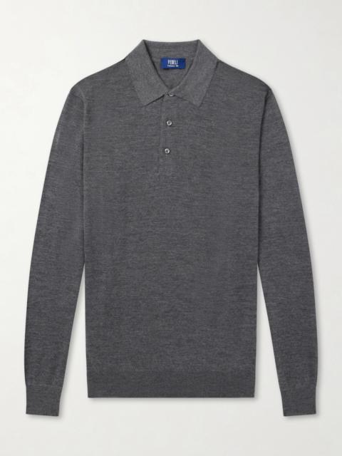 FEDELI Sportman Cashmere and Silk-Blend Polo Shirt