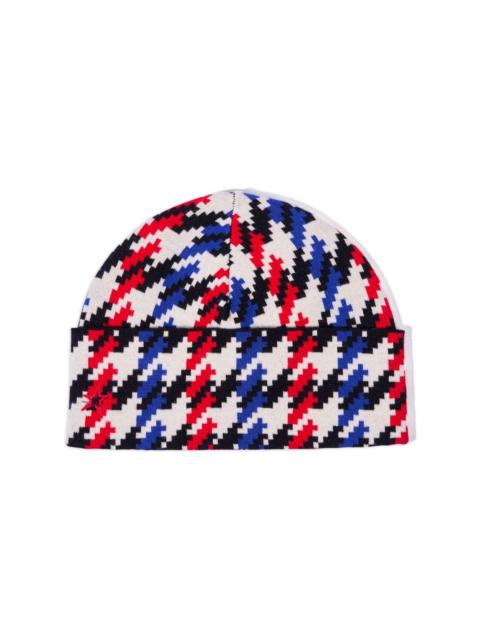 PERFECT MOMENT patterned intarsia-knit beanie