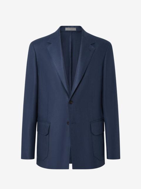 CORNELIANI Blue pure linen jacket