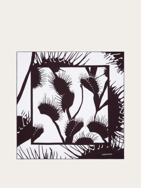 FERRAGAMO Venus print silk foulard