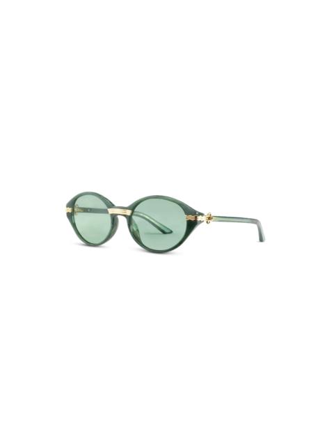 CASABLANCA Green & Gold Cannes Sunglasses | Casablanca Paris