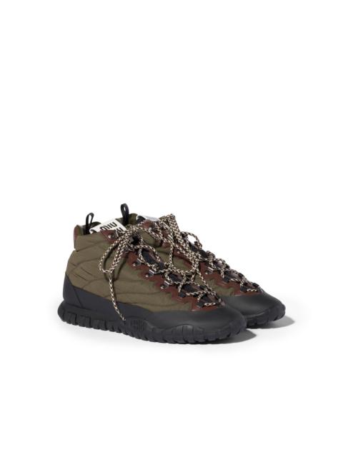 Miu Miu Tyre technical fabric sneakers