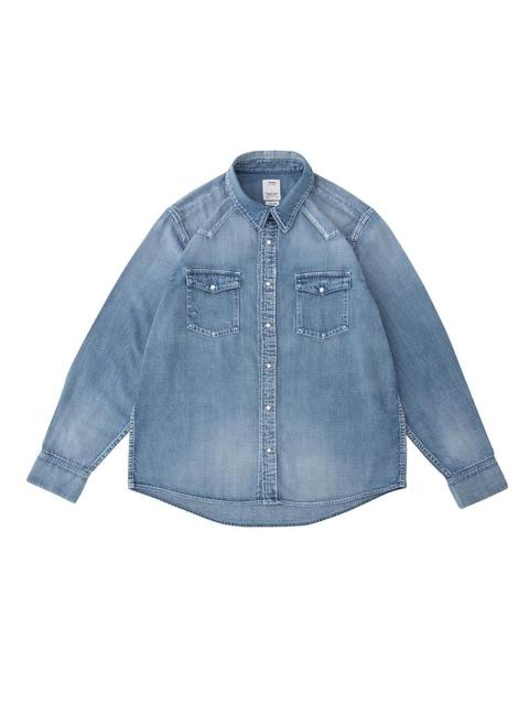 visvim SOCIAL SCULPTURE SHIRT DMGD LT.INDIGO