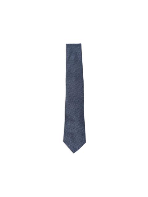Canali micro-patterned silk tie