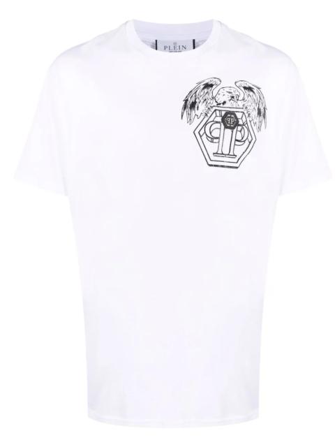 PHILIPP PLEIN Hexagon eagle logo-print T-shirt