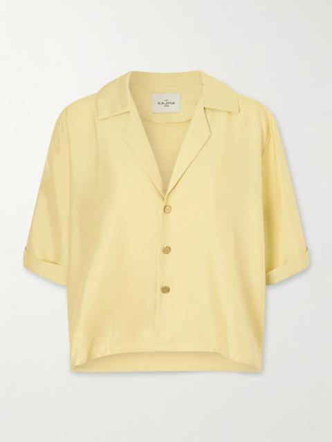 LE KASHA Abnus Cropped Silk Shirt