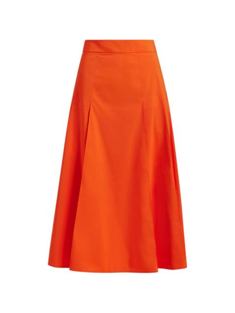 ESSENTIEL ANTWERP zip-fastening A-line midi skirt