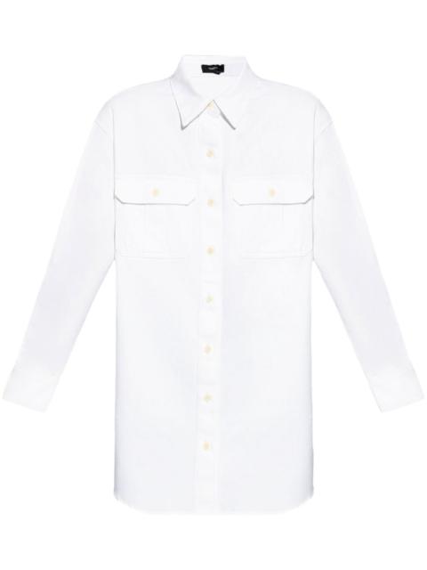 Theory long-sleeve cotton shirt