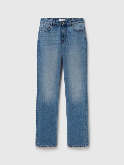 Stella McCartney Faded Straight-Leg Mid-Rise Denim Jeans