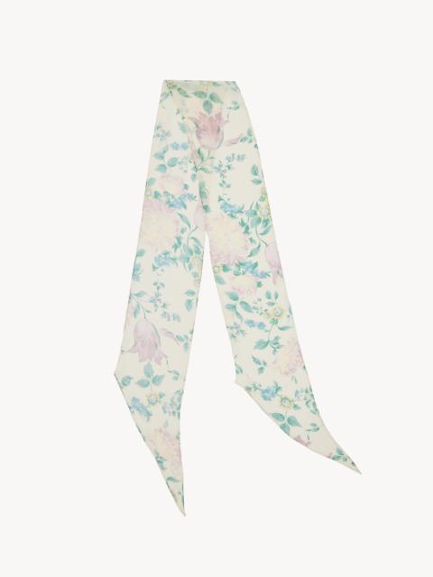 Chloé THE CHLOÉ PEONIES BANDEAU SCARF IN SILK CHARMEUSE