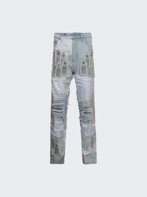 WHO DECIDES WAR Winged Organza Denim Sky