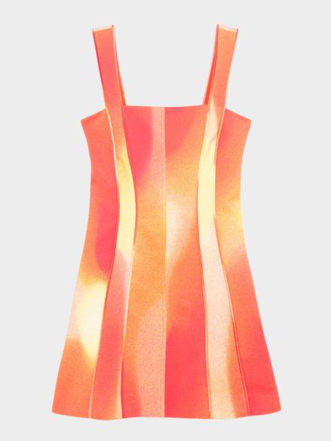 SIMKHAI Calyx Square-Neck Mini Dress