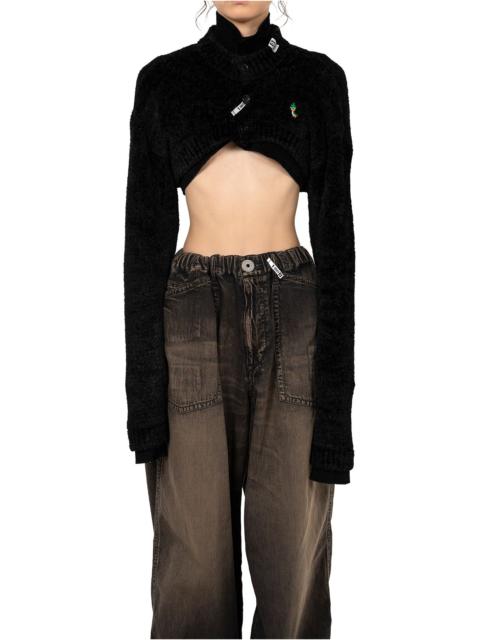 Maison MIHARAYASUHIRO Layered Cropped Knit Cardigan