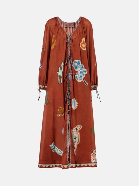 ALÉMAIS x LRNCE Laurence ramie and cotton maxi dress