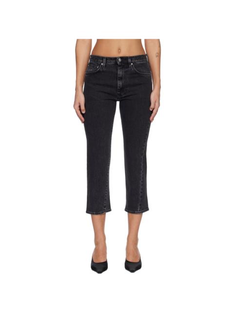 TOTEME Gray Twisted Seam Denim Jeans