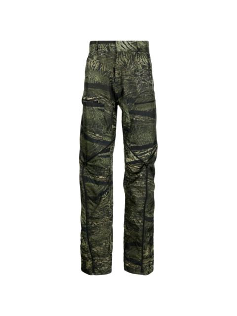 OLLY SHINDER graphic-print straight-leg trouser