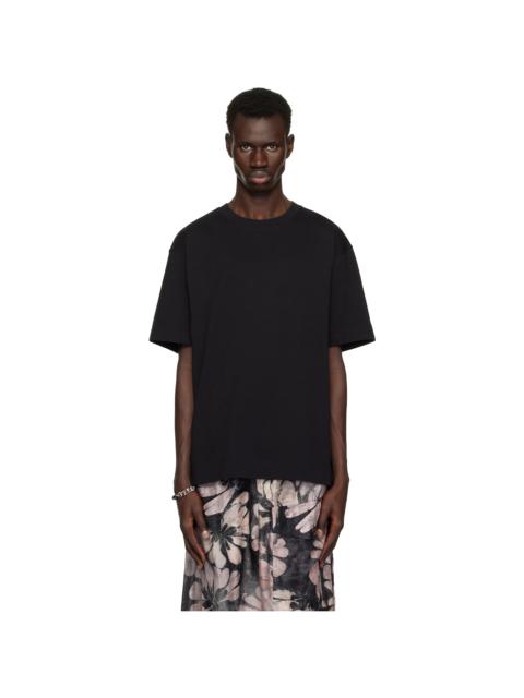 Dries Van Noten Black Theme Song T-Shirt | REVERSIBLE