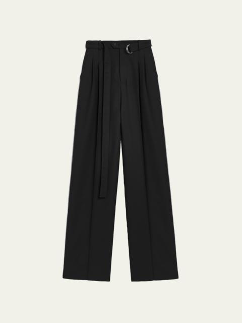 PETER DO Signature Belted Tailored Wool Pants