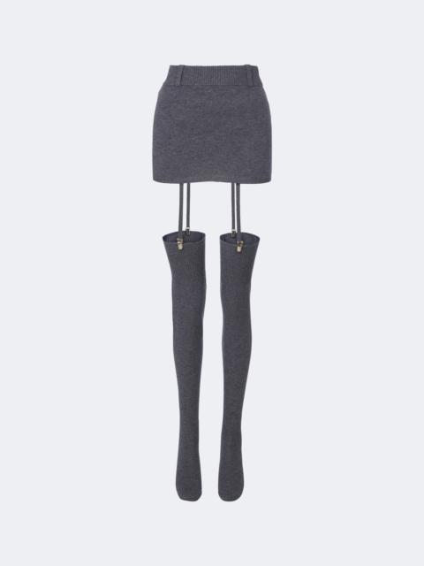 AYA MUSE Costa miniskirt and over-the-knee socks set