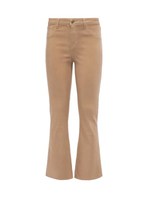 L'AGENCE Kendra Coated Cropped Flare Jean
