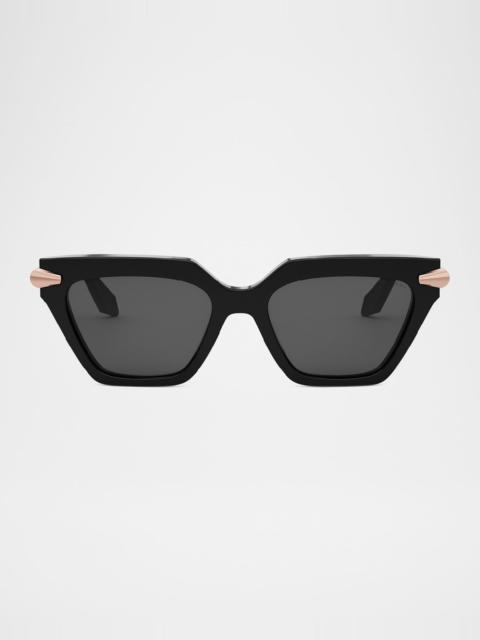 BVLGARI Serpenti Acetate & Nylon Cat-Eye Sunglasses