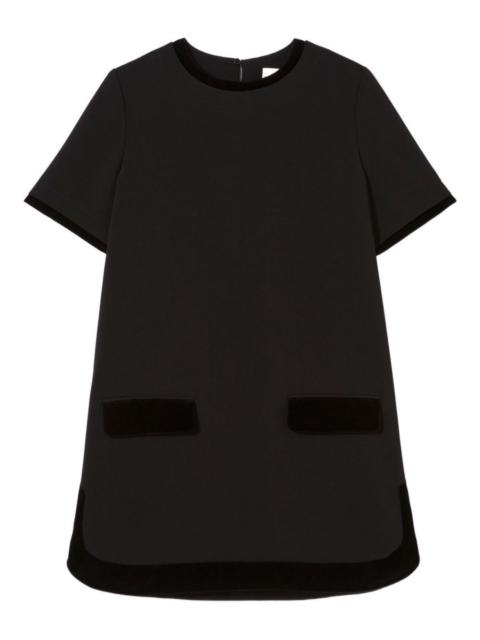 Claudie Pierlot velvet-trimmed dress