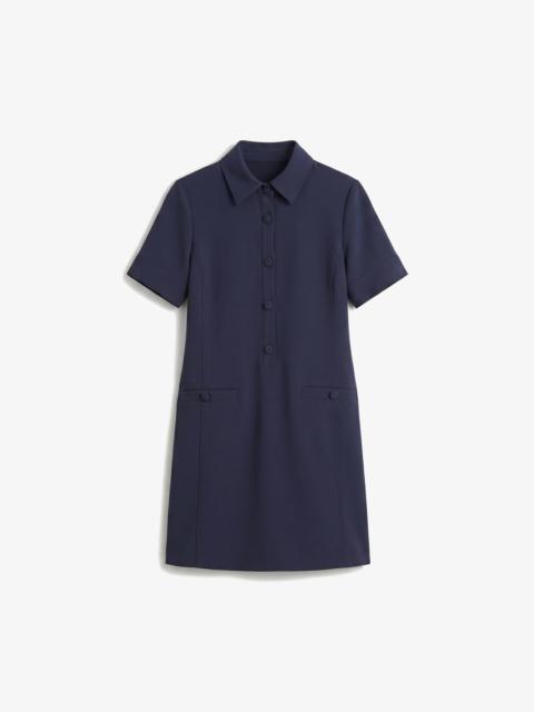 M.M.LaFleur Asia Shirt Dress - Everyday Crepe with Topstitch