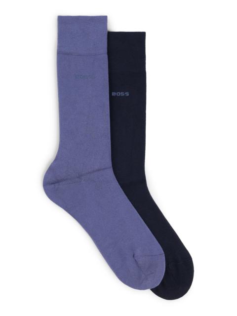 BOSS TWO-PACK OF REGULAR-LENGTH SOCKS IN SOFT VISCOSE BAMBOO