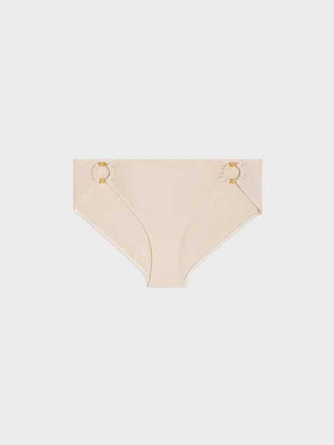 CELINE triomphe swimsuit bottom in matte jersey