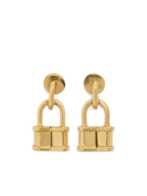 PATOU extra-small padlock earrings