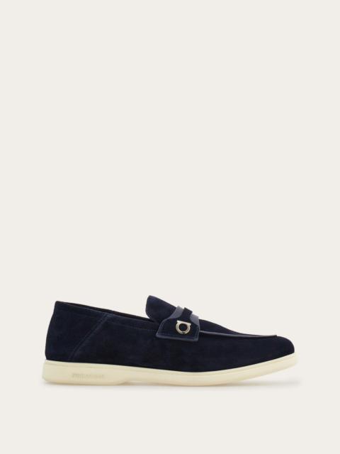 FERRAGAMO Deconstructed loafer with Gancini ornament