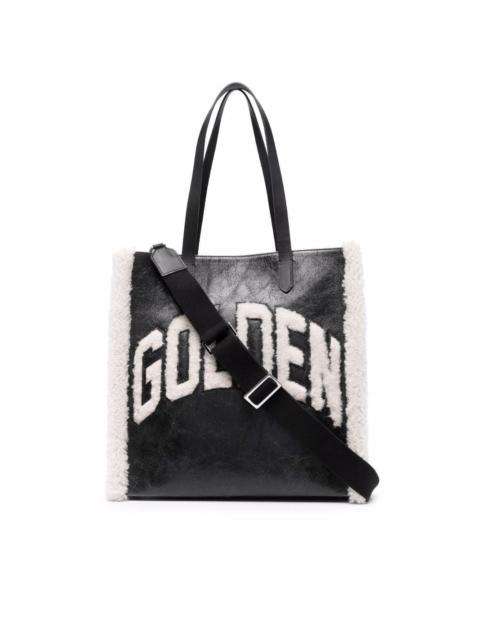 Golden Goose California faux-shearling tote bag