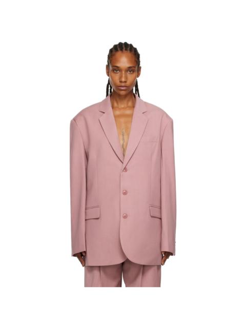 The Frankie Shop Pink Gelso Blazer