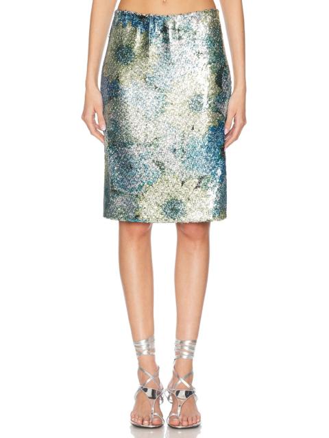 PRISCAVera Sequin Midi Skirt