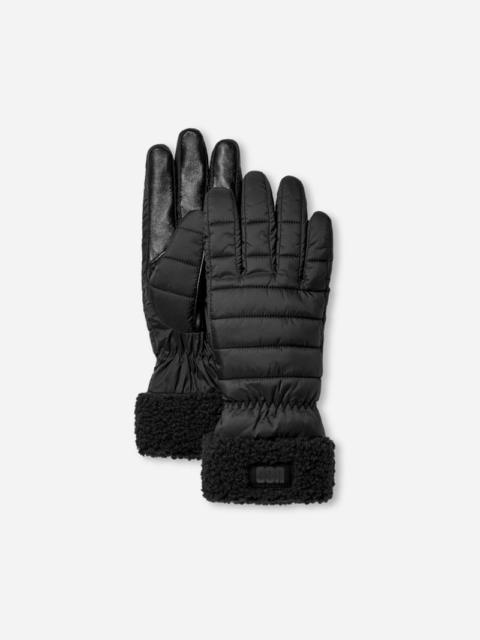UGG ® Women's AW ®fluff Cuff Glove Nylon in Black