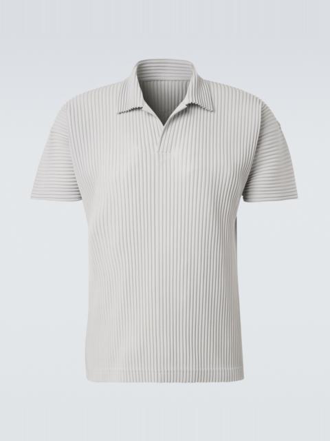ISSEY MIYAKE Basics pleated polo shirt