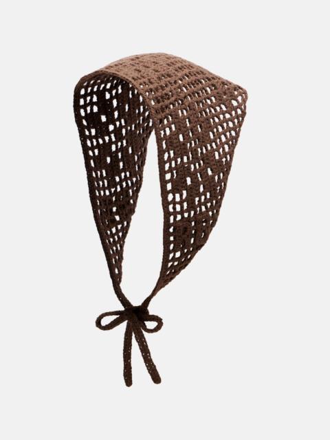 RUSLAN BAGINSKIY Crochet cotton scarf