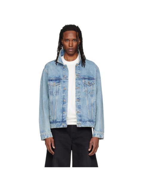 VETEMENTS Blue Fitted Denim Jacket