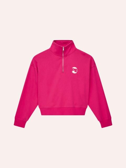 P.E NATION VOLTAGE QUARTER ZIP IN COSMO PINK