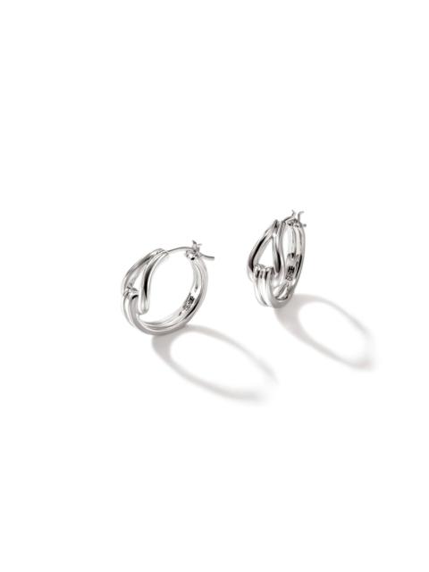 JOHN HARDY Surf Hoop Earring, Sterling Silver, 18.5MM